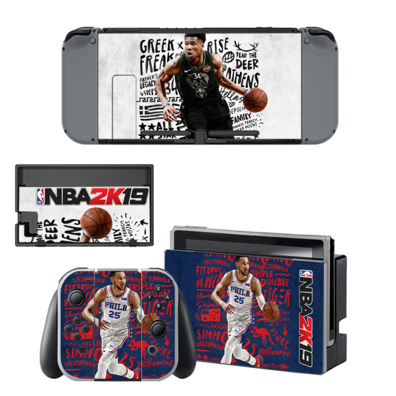 NBA 2k19 Skin Sticker For Nintendo Switch & Nintendo Switch OLED