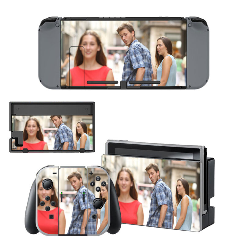 Distracted Boyfriend Skin Sticker For Nintendo Switch & Nintendo Switch OLED