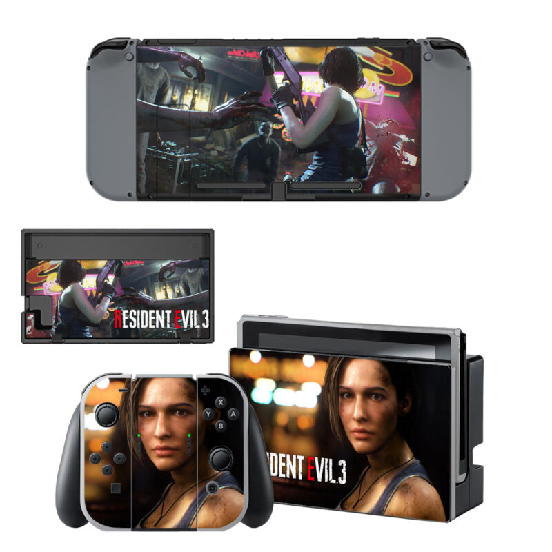 Resident Evil 3 Decal Cover For Nintendo Switch & Nintendo Switch OLED Design 2