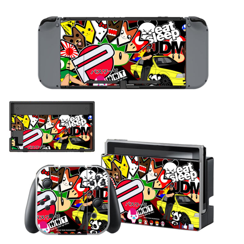 JDM Sticker Group Decal Cover For Nintendo Switch & Nintendo Switch OLED