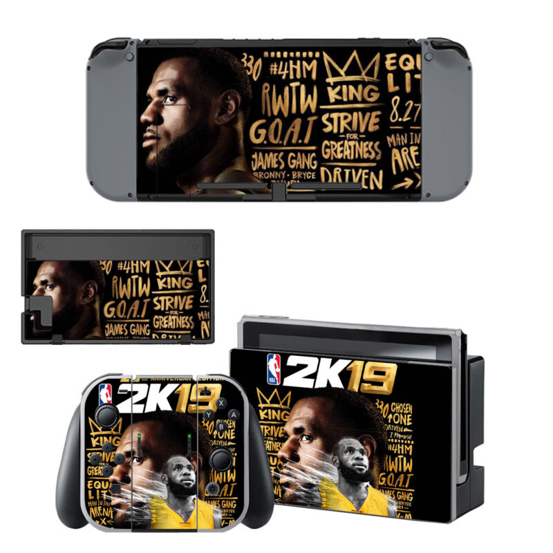 NBA 2k19 Decal Cover For Nintendo Switch & Nintendo Switch OLED Design 1