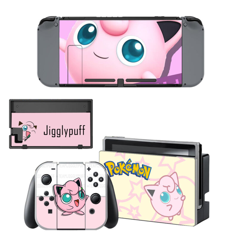 Pokemon Jigglypuff Skin Sticker For Nintendo Switch & Nintendo Switch OLED