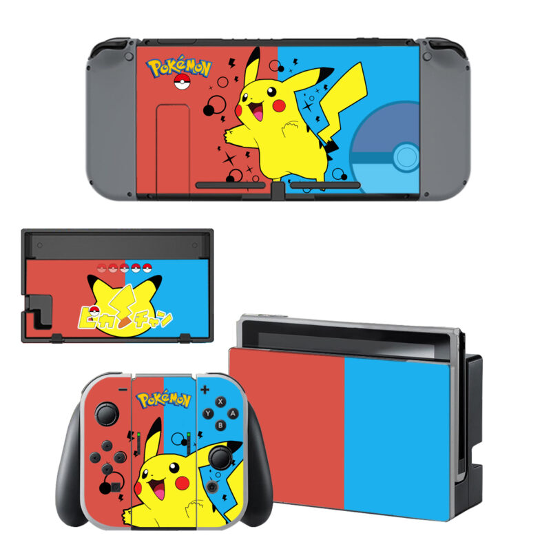 Pokemon Pikachu Decal Cover For Nintendo Switch & Nintendo Switch OLED Design 6