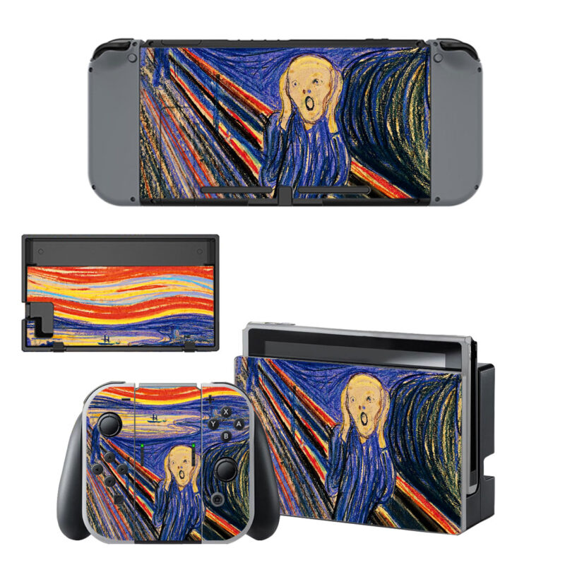 The Scream Painting Decal Cover For Nintendo Switch & Nintendo Switch OLED