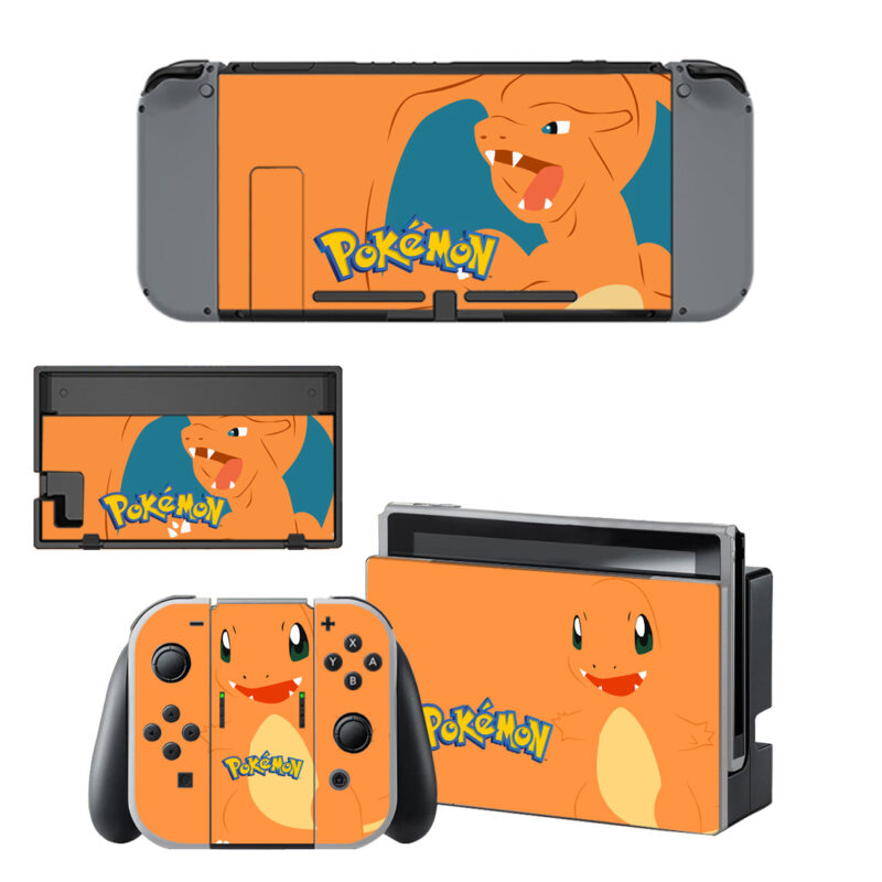 Pokemon Charizard and Charmander Skin Sticker For Nintendo Switch & Nintendo Switch OLED