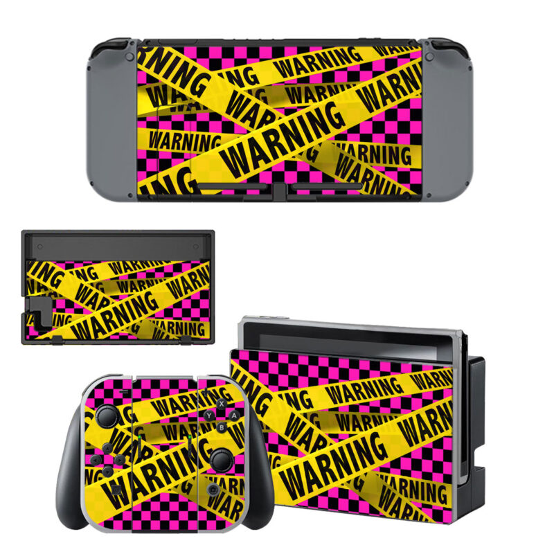 Warning Skin Sticker For Nintendo Switch & Nintendo Switch OLED