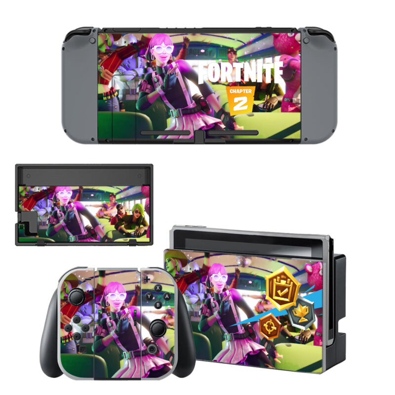 Fortnite Chapter 2 Decal Cover For Nintendo Switch & Nintendo Switch OLED Design 2