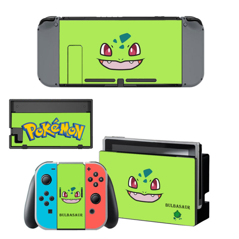 Pokemon Bulbasaur Skin Sticker For Nintendo Switch & Nintendo Switch OLED