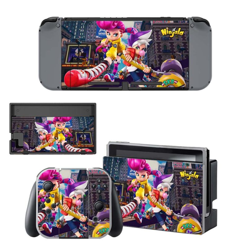 Ninjala Skin Sticker For Nintendo Switch & Nintendo Switch OLED Design 4