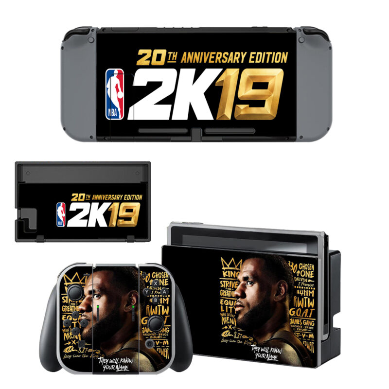 20th Anniversary Edition 2k19 Skin Sticker For Nintendo Switch & Nintendo Switch OLED