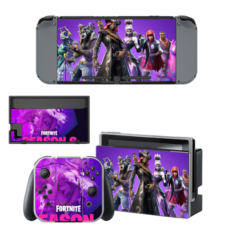 Fortnite Season 6 Decal Cover For Nintendo Switch & Nintendo Switch OLED