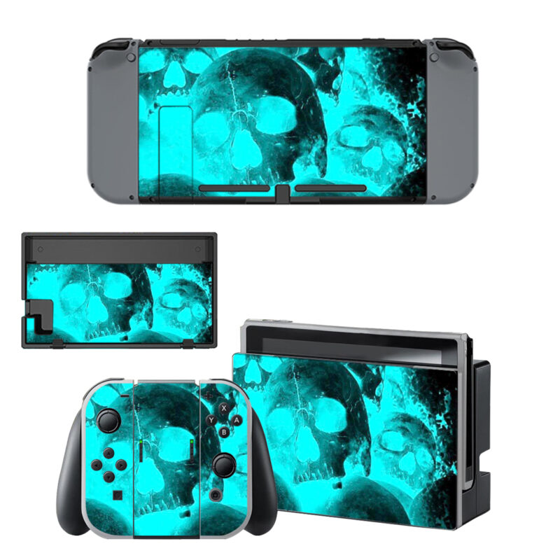 Ice Skull Skin Sticker For Nintendo Switch & Nintendo Switch OLED