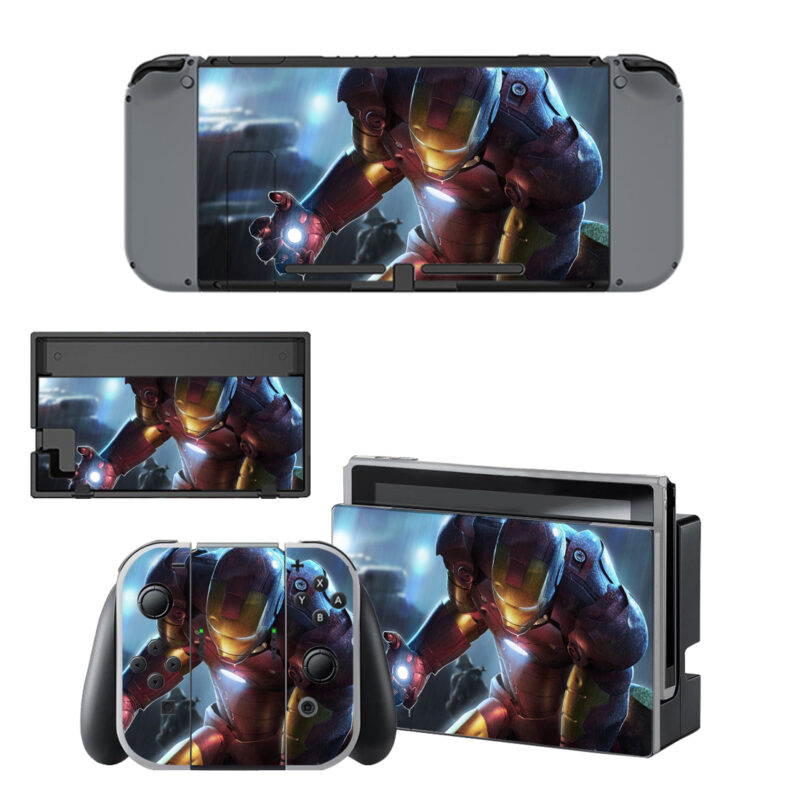 Iron Man Skin Sticker For Nintendo Switch & Nintendo Switch OLED Design 5