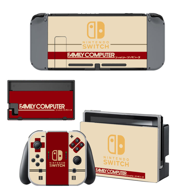 Family Computer Skin Sticker For Nintendo Switch & Nintendo Switch OLED