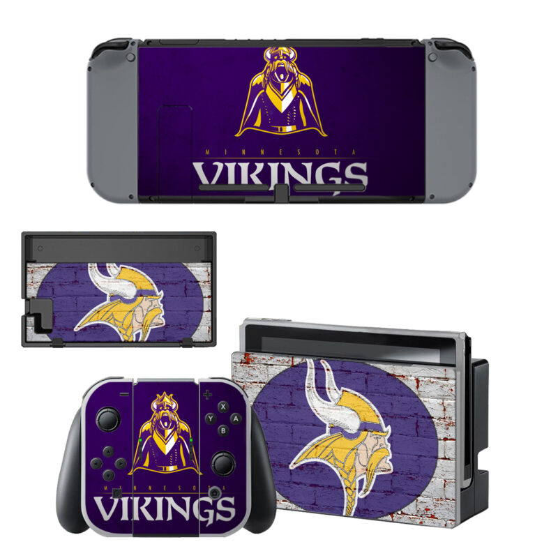 Minnesota Vikings Decal Cover For Nintendo Switch & Nintendo Switch OLED