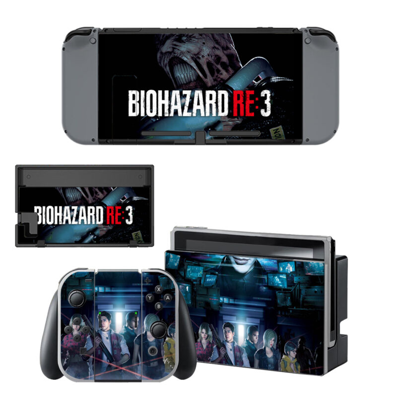 Resident Evil 3 Skin Sticker For Nintendo Switch & Nintendo Switch OLED