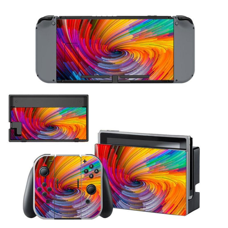Colorful Swirl Skin Sticker For Nintendo Switch & Nintendo Switch OLED