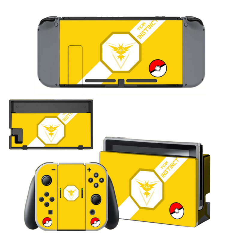 Pokemon Go Team Instinct Decal Cover For Nintendo Switch & Nintendo Switch OLED