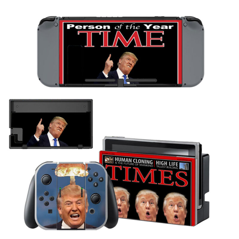 Person Of The Year Time Donald Trump Skin Sticker For Nintendo Switch & Nintendo Switch OLED