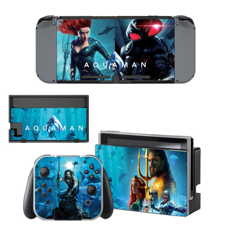 Aquaman Decal Cover For Nintendo Switch & Nintendo Switch OLED Design 1