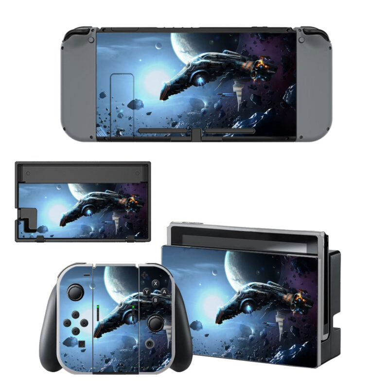 Spacecraft In Space Ultra Skin Sticker For Nintendo Switch & Nintendo Switch OLED