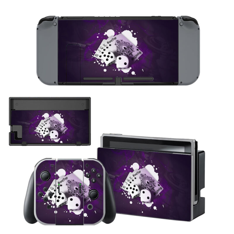 Dice And Card Skin Sticker For Nintendo Switch & Nintendo Switch OLED