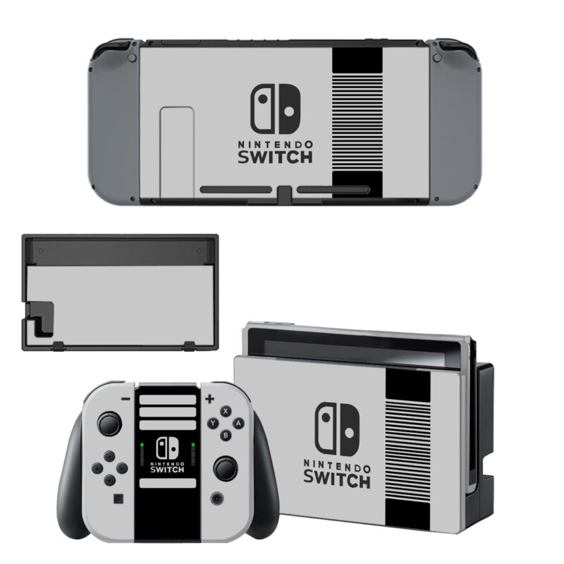 Black And Gray Color Skin Sticker For Nintendo Switch & Nintendo Switch OLED