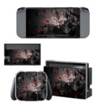 Red And Black Rendering Fragment Decal Cover For Nintendo Switch & Nintendo Switch OLED