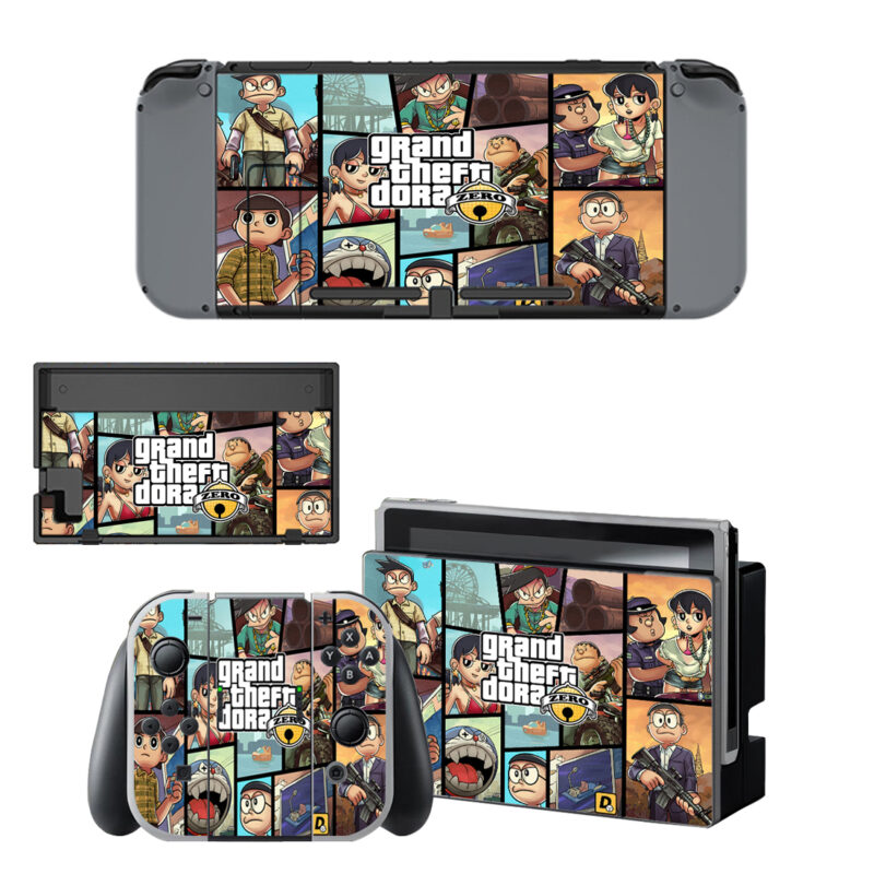 Grand Theft Dora Zero Decal Cover For Nintendo Switch & Nintendo Switch OLED Design 1