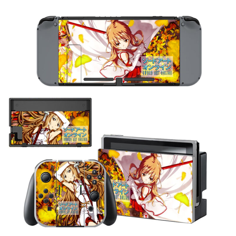 Sword Art Online Skin Sticker For Nintendo Switch & Nintendo Switch OLED Design 7