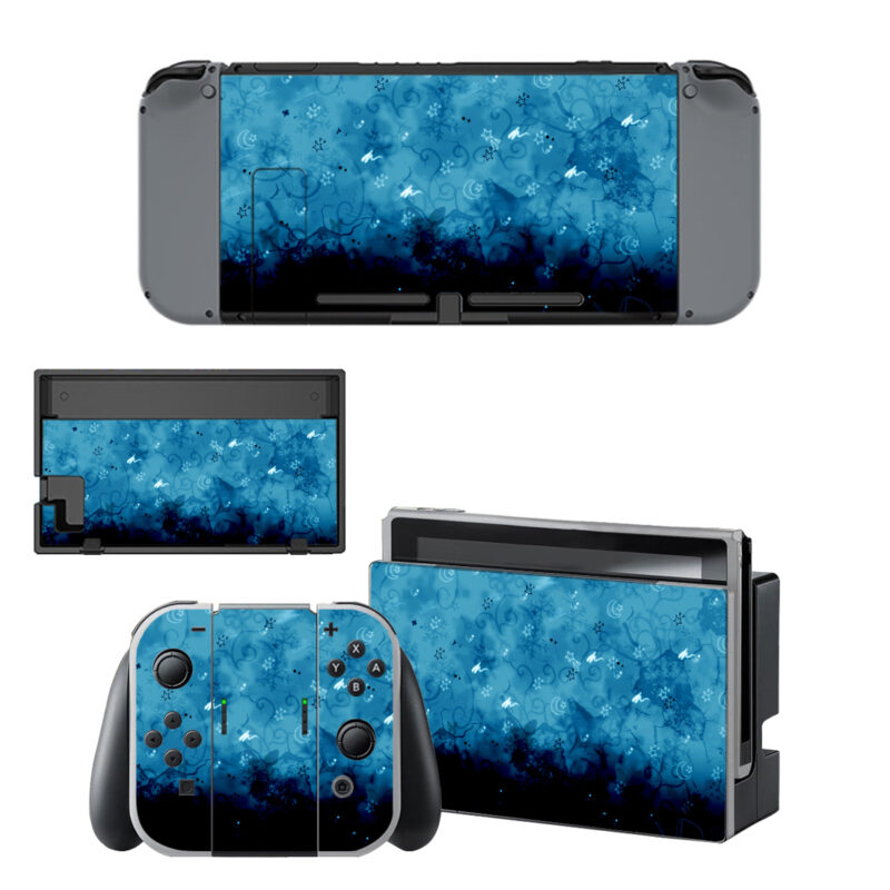 Star Moon Pattern Skin Sticker For Nintendo Switch & Nintendo Switch OLED