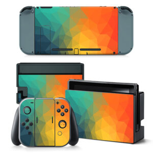 Colorful Polygonal Decal Cover For Nintendo Switch & Nintendo Switch OLED