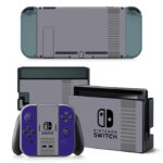 Grey And Blue Decal Cover For Nintendo Switch & Nintendo Switch OLED