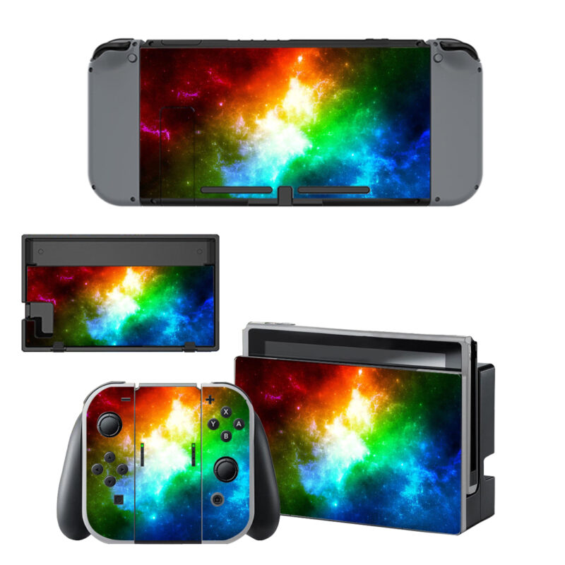 Colorful Galaxy Decal Cover For Nintendo Switch & Nintendo Switch OLED