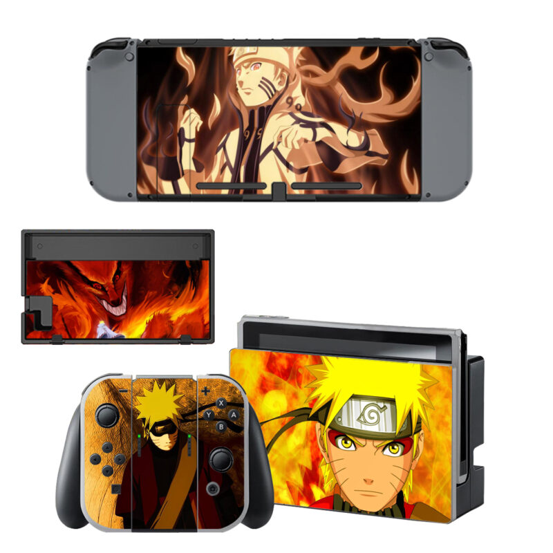 Naruto Uzumaki And Kurama Decal Cover For Nintendo Switch & Nintendo Switch OLED