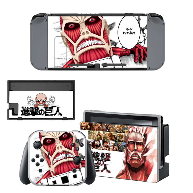 Attack On Titan Skin Sticker For Nintendo Switch & Nintendo Switch OLED Design 3