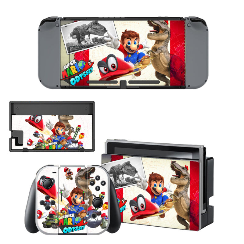 Super Mario Odyssey Decal Cover For Nintendo Switch & Nintendo Switch OLED Design 14