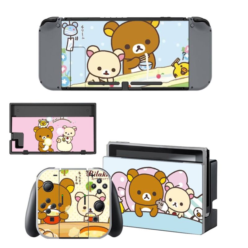 Rilakkuma And Kaoru Decal Cover For Nintendo Switch & Nintendo Switch OLED Design 1