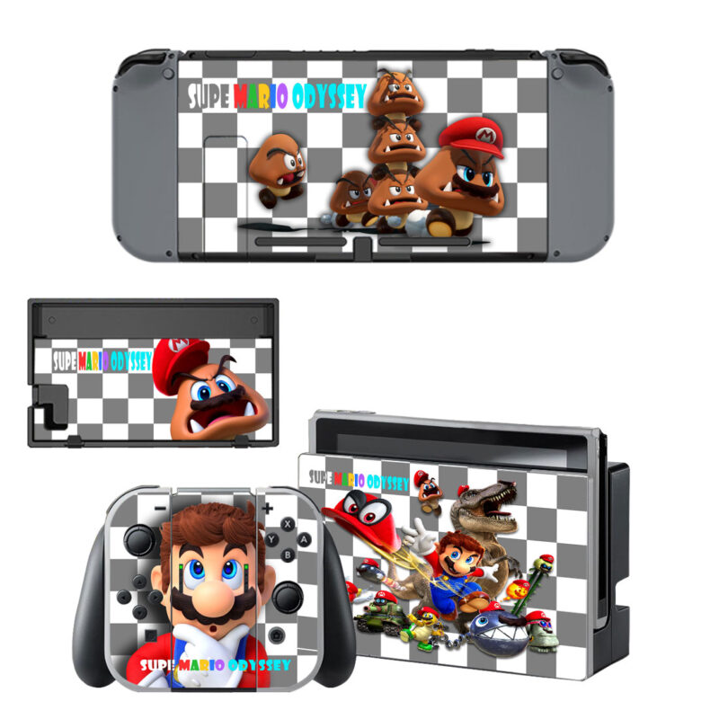 Super Mario Odyssey Decal Cover For Nintendo Switch & Nintendo Switch OLED Design 11