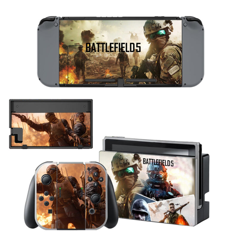 Battlefield 5 Decal Cover For Nintendo Switch & Nintendo Switch OLED Design 1