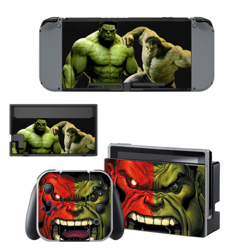 The Hulk Skin Sticker For Nintendo Switch & Nintendo Switch OLED Design 1