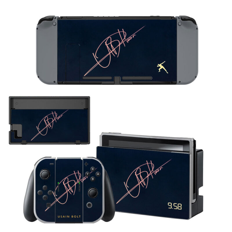 Usain Bolt Autograph Decal Cover For Nintendo Switch & Nintendo Switch OLED