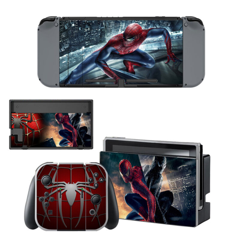 Spiderman Decal Cover For Nintendo Switch & Nintendo Switch OLED Design 3