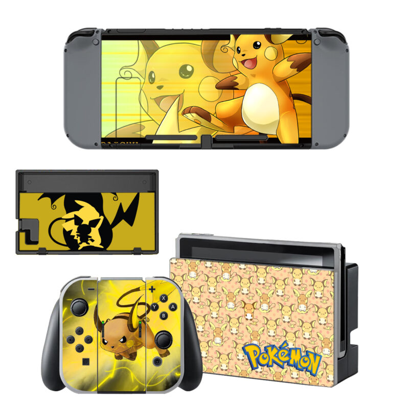 Raichu Pokemon Skin Sticker For Nintendo Switch & Nintendo Switch OLED