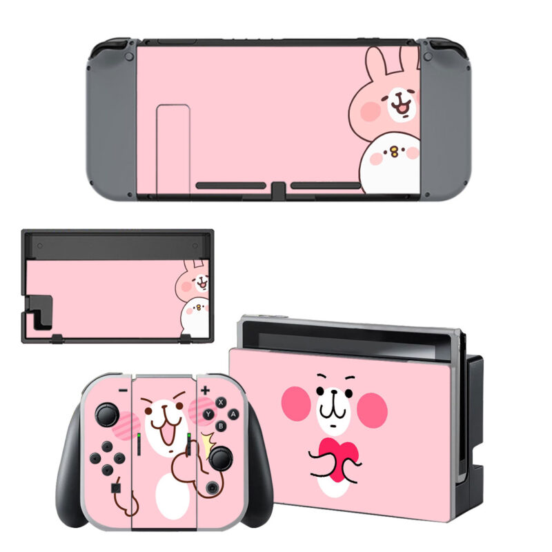 Kanahei And Usagi Pattern Decal Cover For Nintendo Switch & Nintendo Switch OLED Design 7