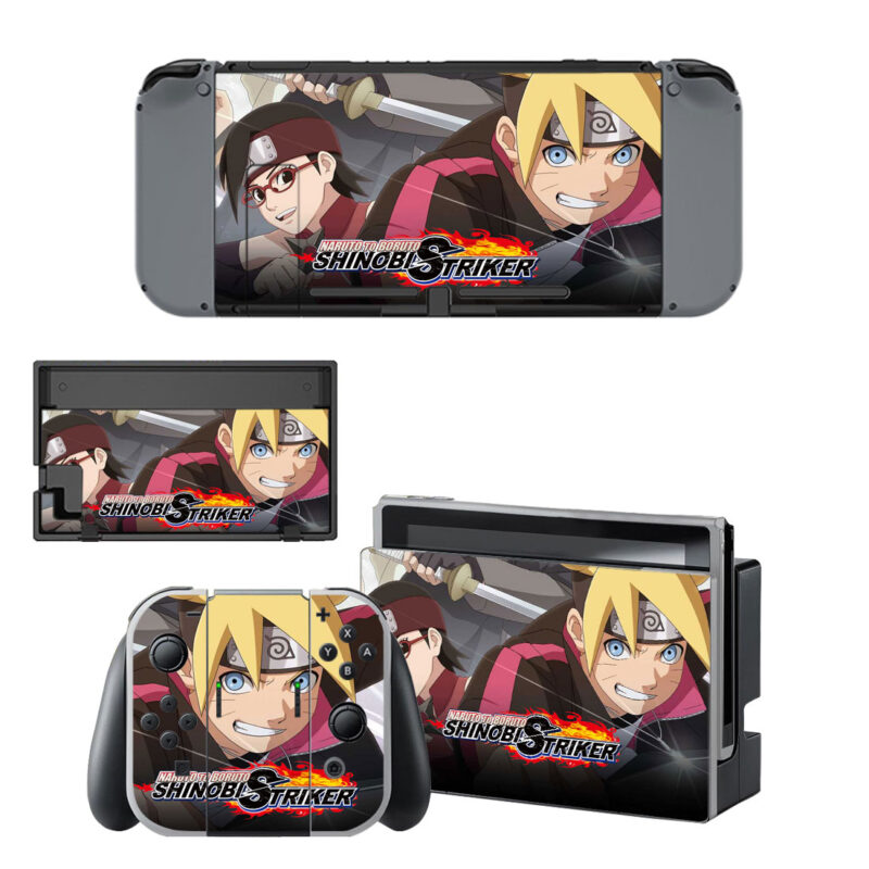 Naruto to Boruto Shinobi Striker Skin Sticker For Nintendo Switch & Nintendo Switch OLED Design 2