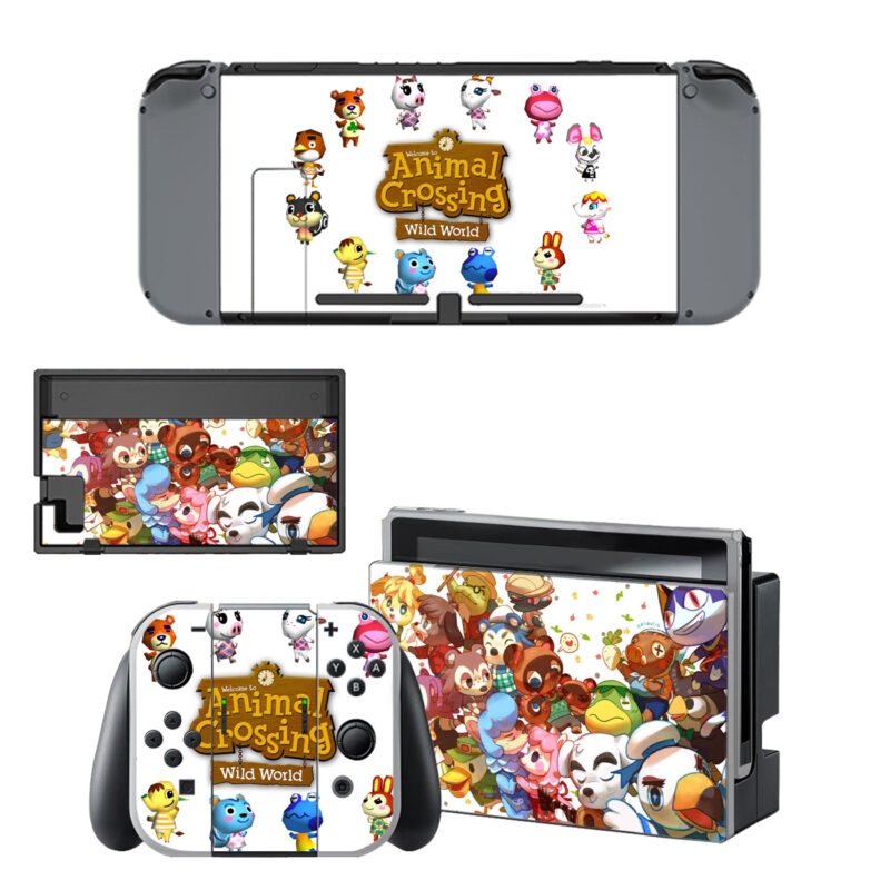 Animal Crossing Wild World Decal Cover For Nintendo Switch & Nintendo Switch OLED