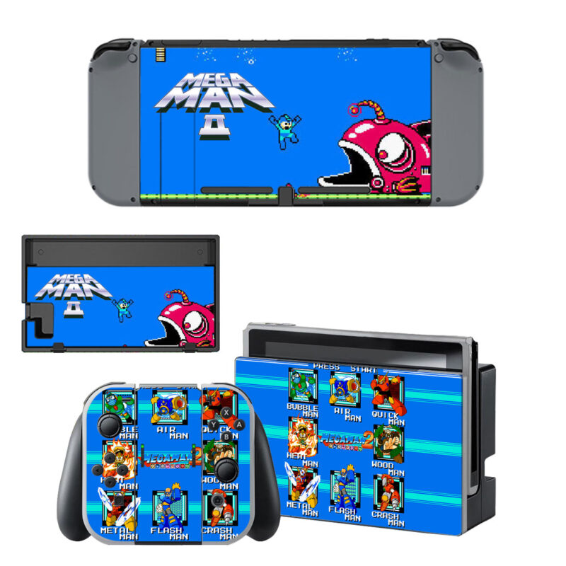 Mega Man II Decal Cover For Nintendo Switch & Nintendo Switch OLED