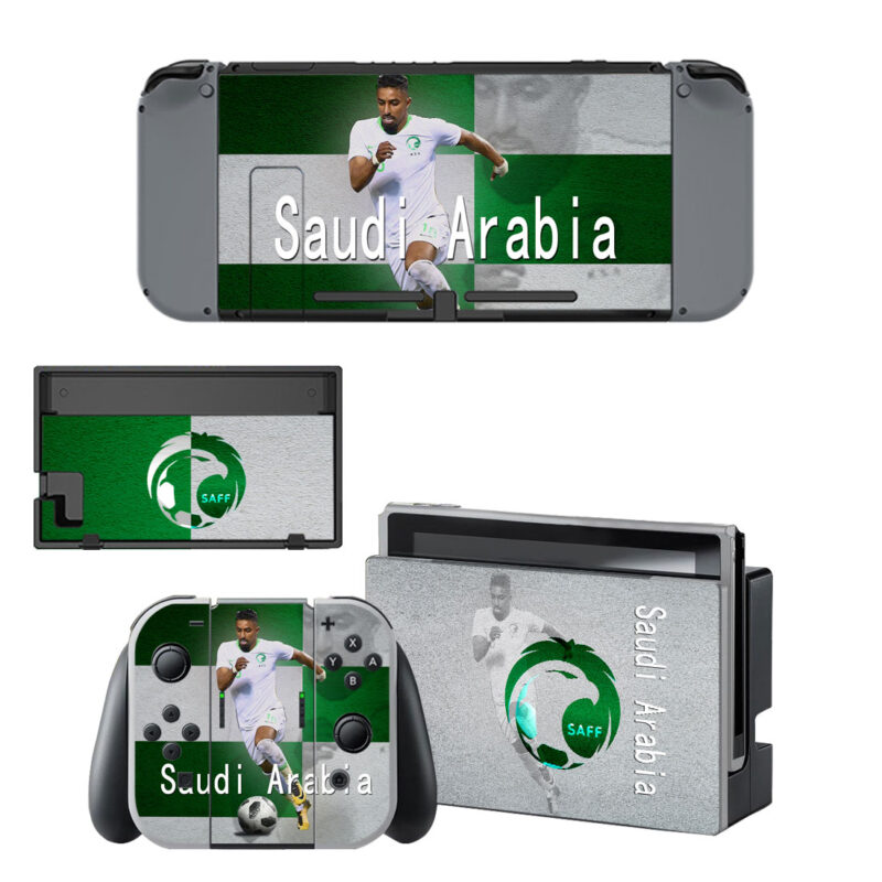 Saudi National Foodball Team Decal Cover For Nintendo Switch & Nintendo Switch OLED Design 1