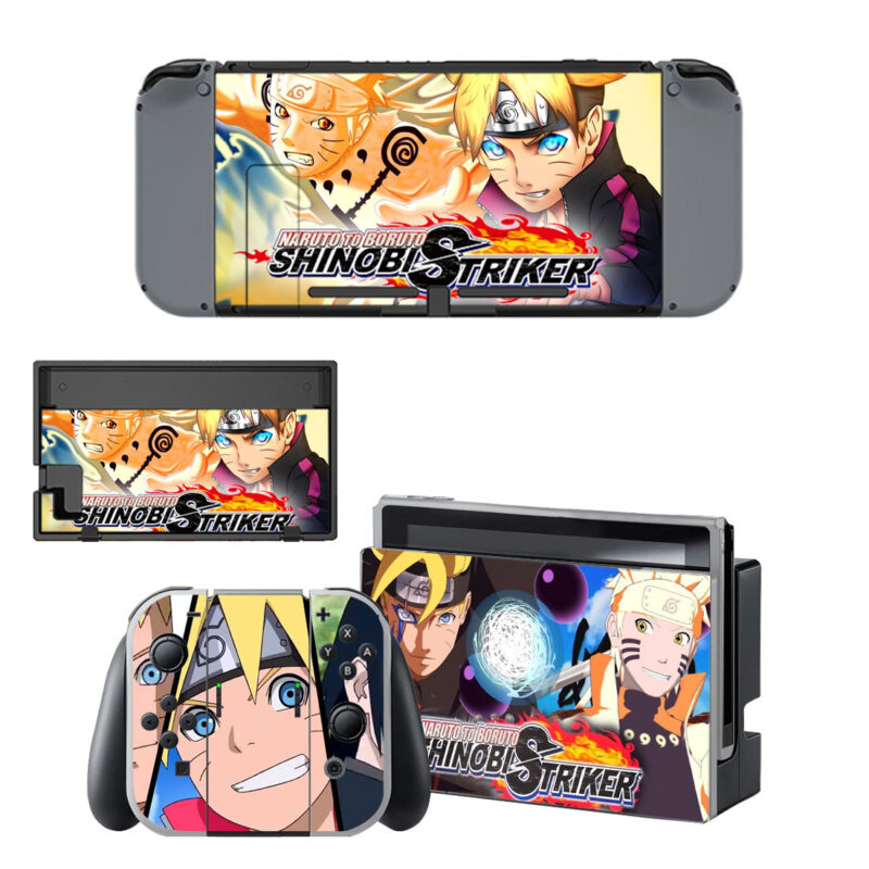 Naruto To Boruto Shinobi Striker Decal Cover For Nintendo Switch & Nintendo Switch OLED Design 1